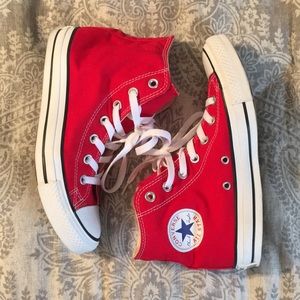 Converse High Tops in Red